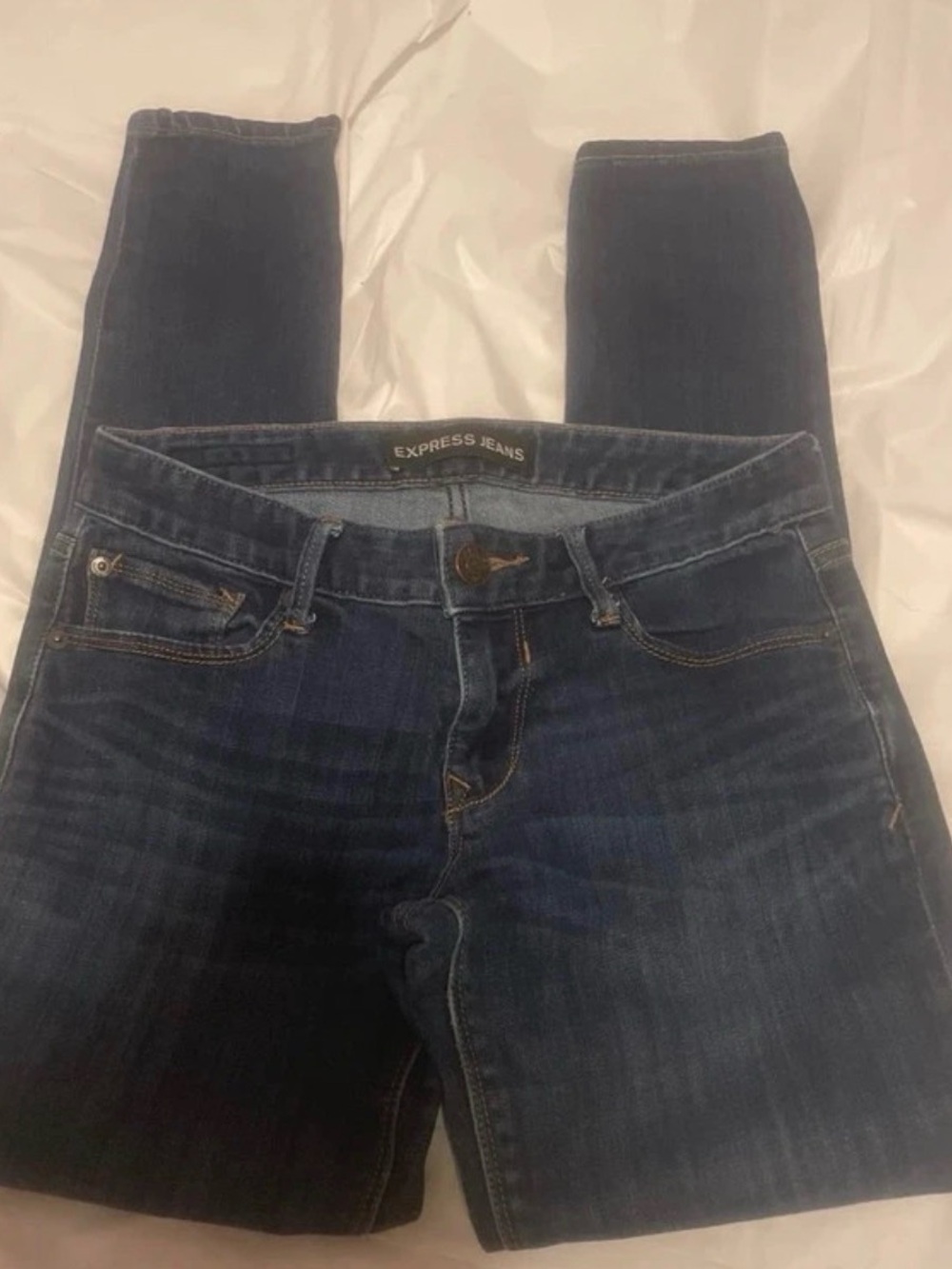 Express Women's Dark Indigo Skinny Jeans